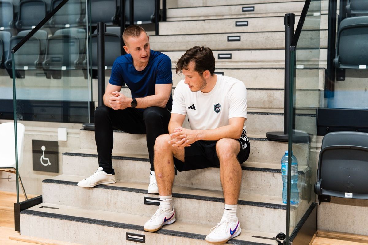 Zdjęcia podczas treningu Szczecińskiej Akademii Futsalu